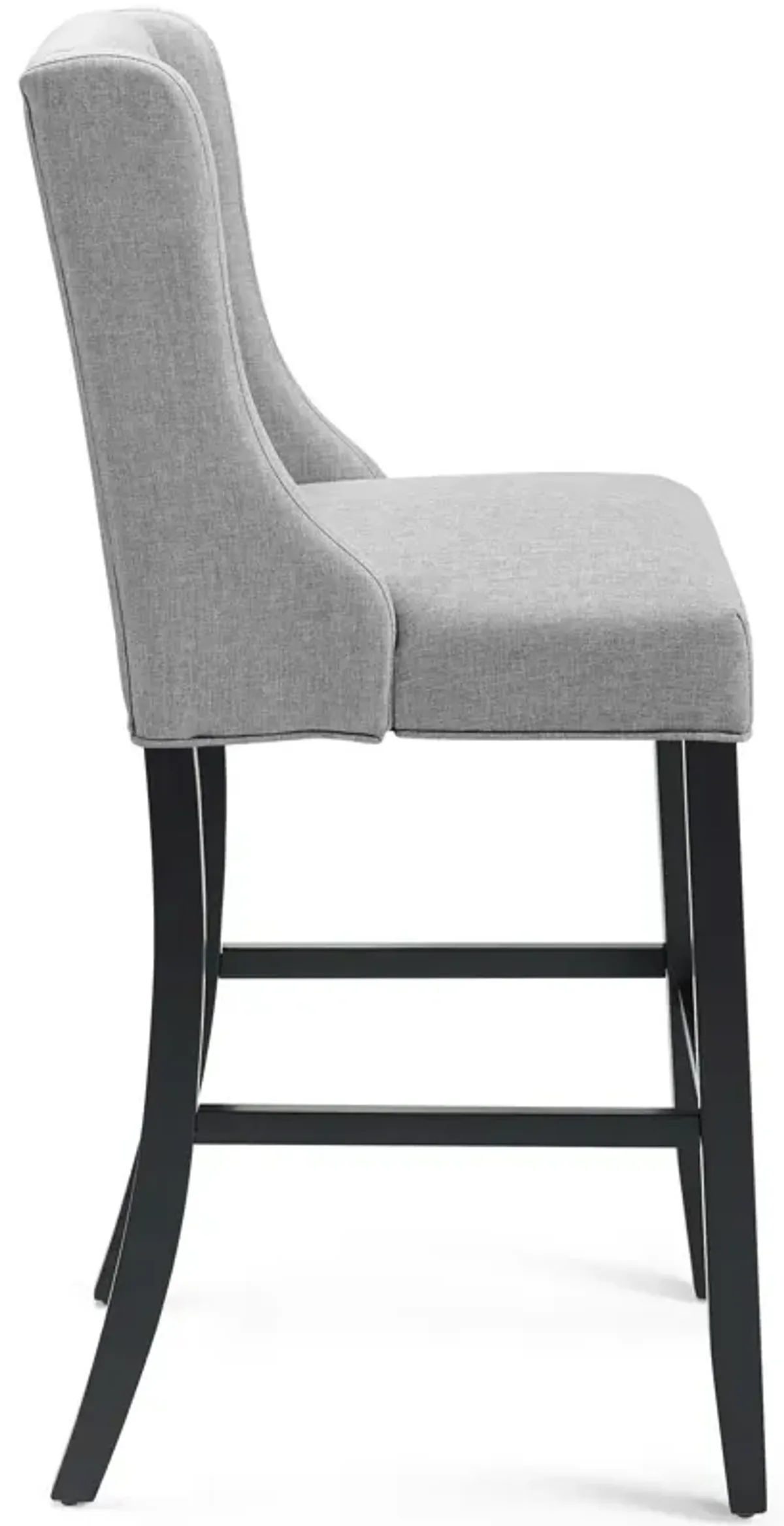 Baronet Tufted Button Upholstered Fabric Bar Stool