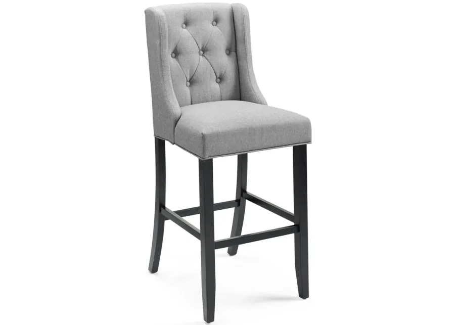 Baronet Tufted Button Upholstered Fabric Bar Stool