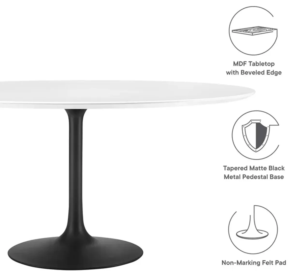 Lippa 60" Round Dining Table