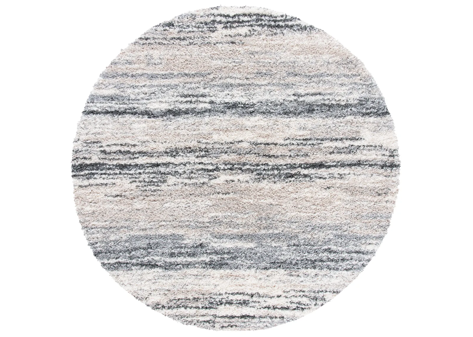 FONTANA SHAG Round Power Loomed 5'-3" X 5'-3" Round Rug