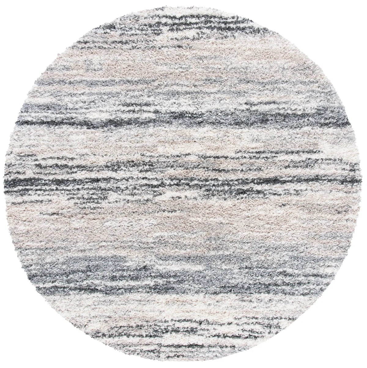 FONTANA SHAG Round Power Loomed 5'-3" X 5'-3" Round Rug