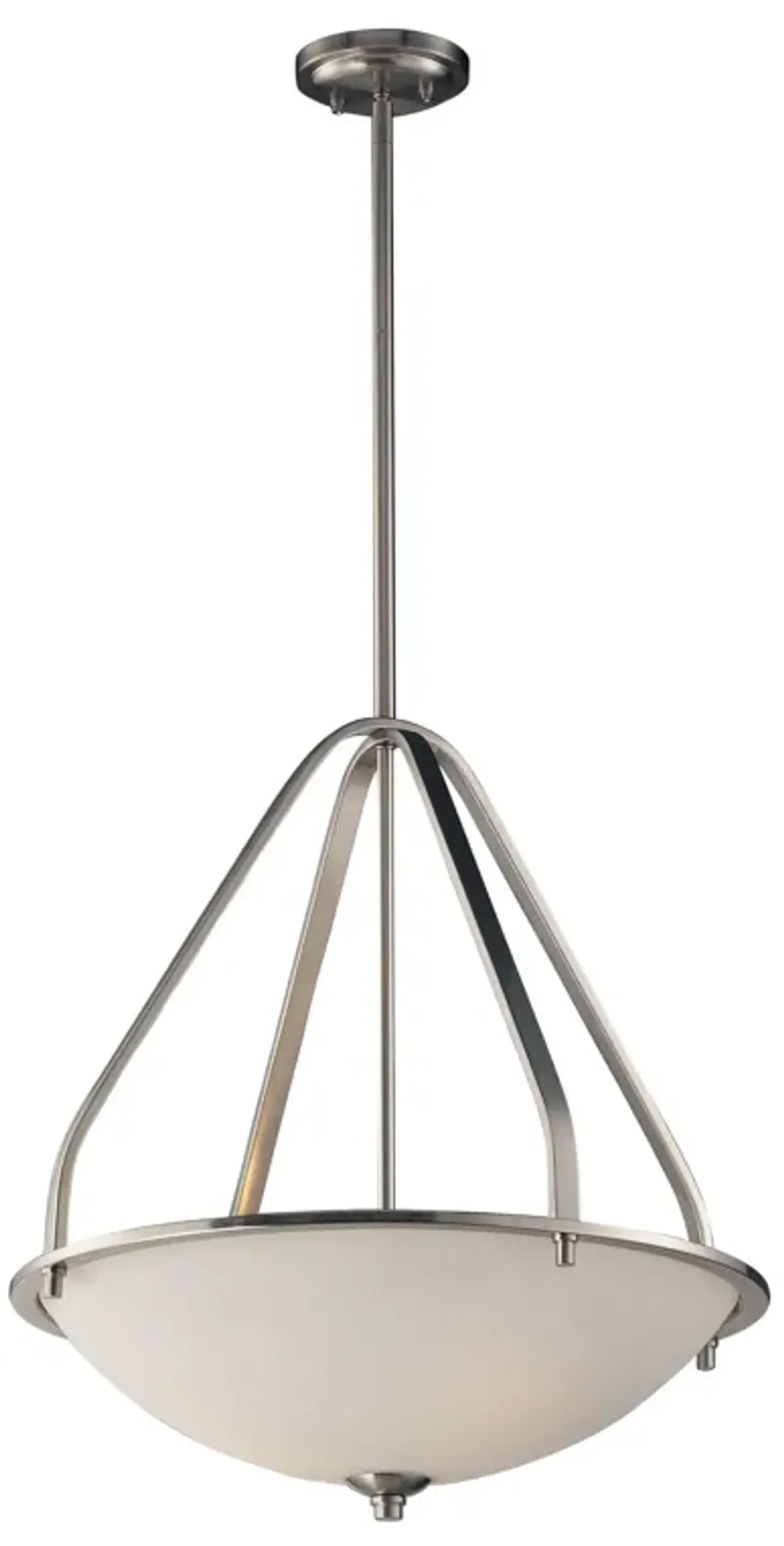 Mayfield 21'' Wide 3-Light Pendant - Brushed Nickel