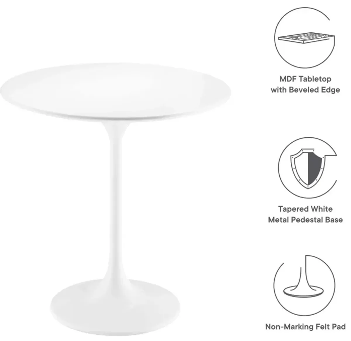 Lippa 20" Round Side Table