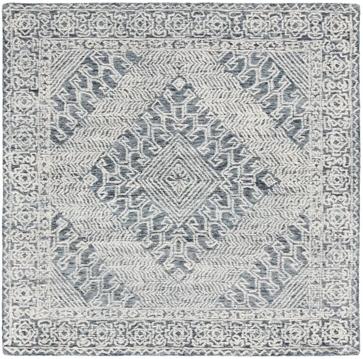 TEXTURAL Hand Tufted 6' x 6' Square area rug