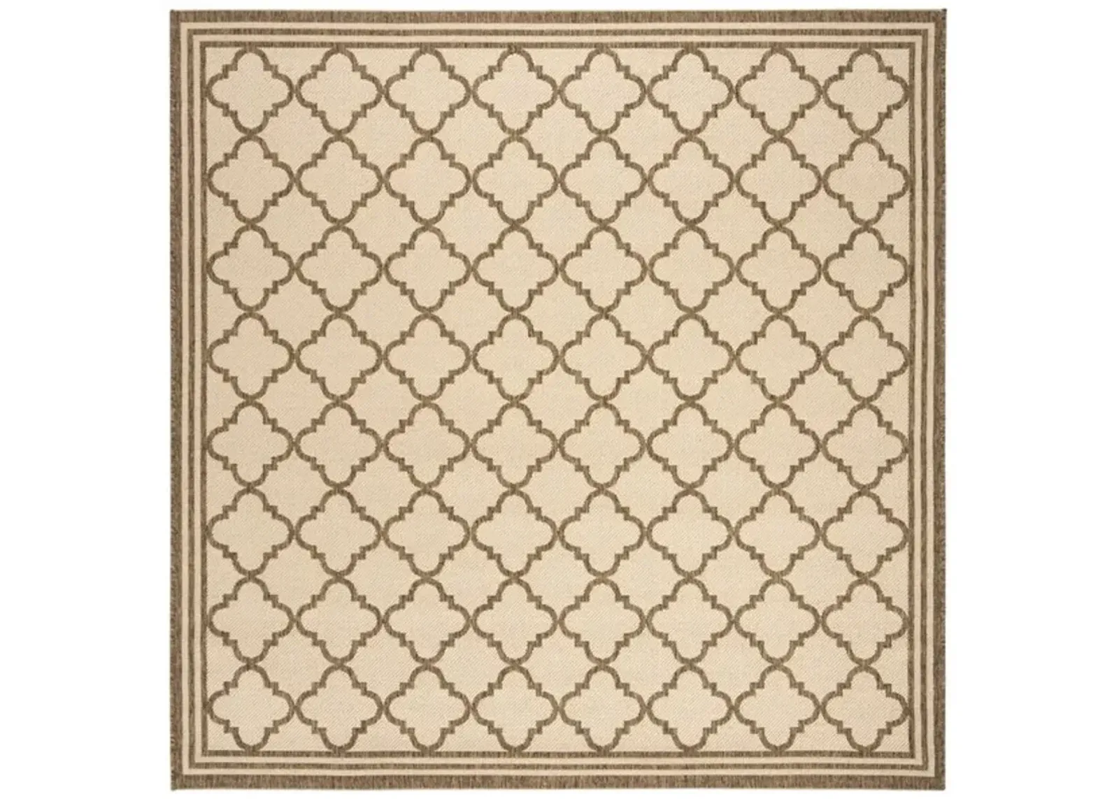 LINDEN 121 Collection LND121C-6SQ Cream / Beige 6'-7" X 6'-7" Square