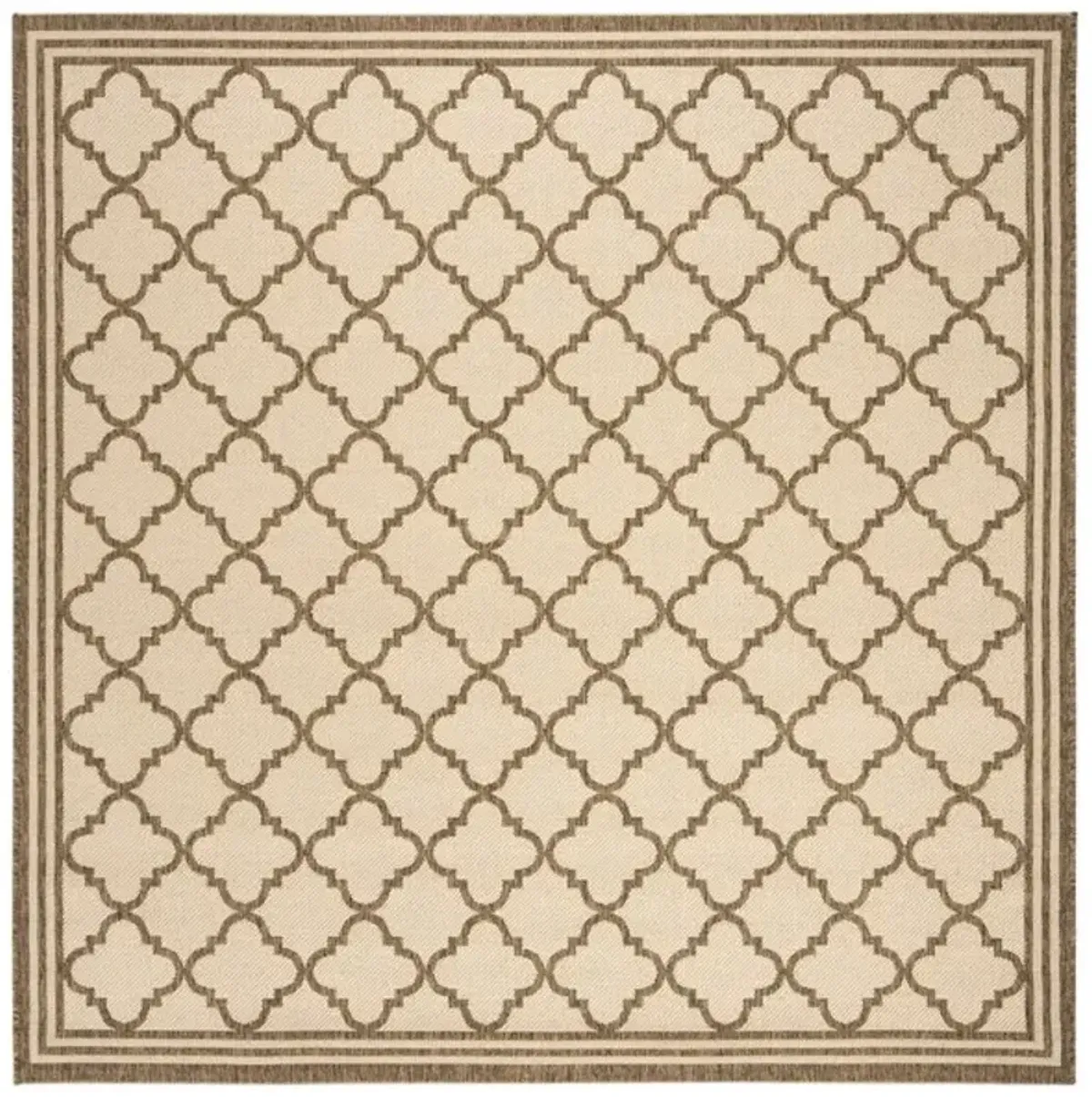 LINDEN 121 Collection LND121C-6SQ Cream / Beige 6'-7" X 6'-7" Square