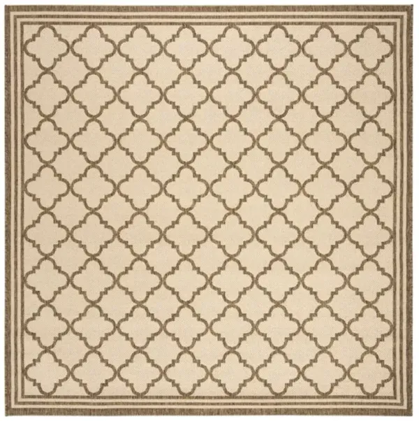 LINDEN 121 Collection LND121C-6SQ Cream / Beige 6'-7" X 6'-7" Square
