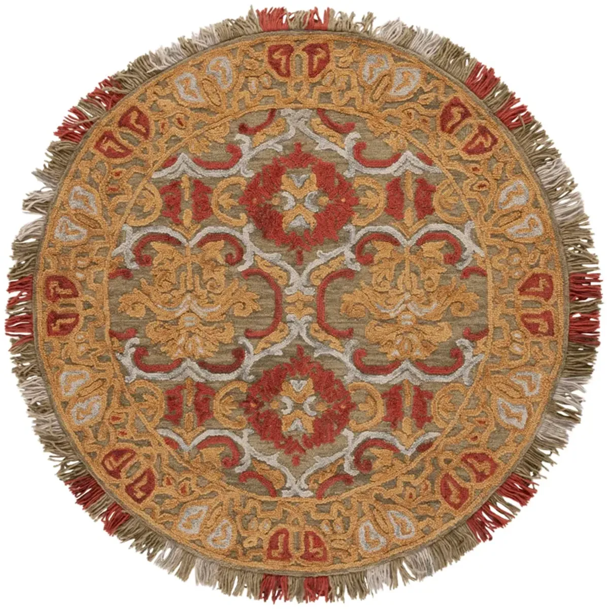 BLOSSOM Hand Tufted 6' x 6' Round area rug