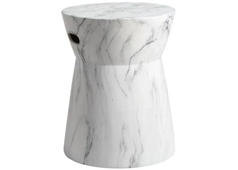 Balboa Marble Garden Stool