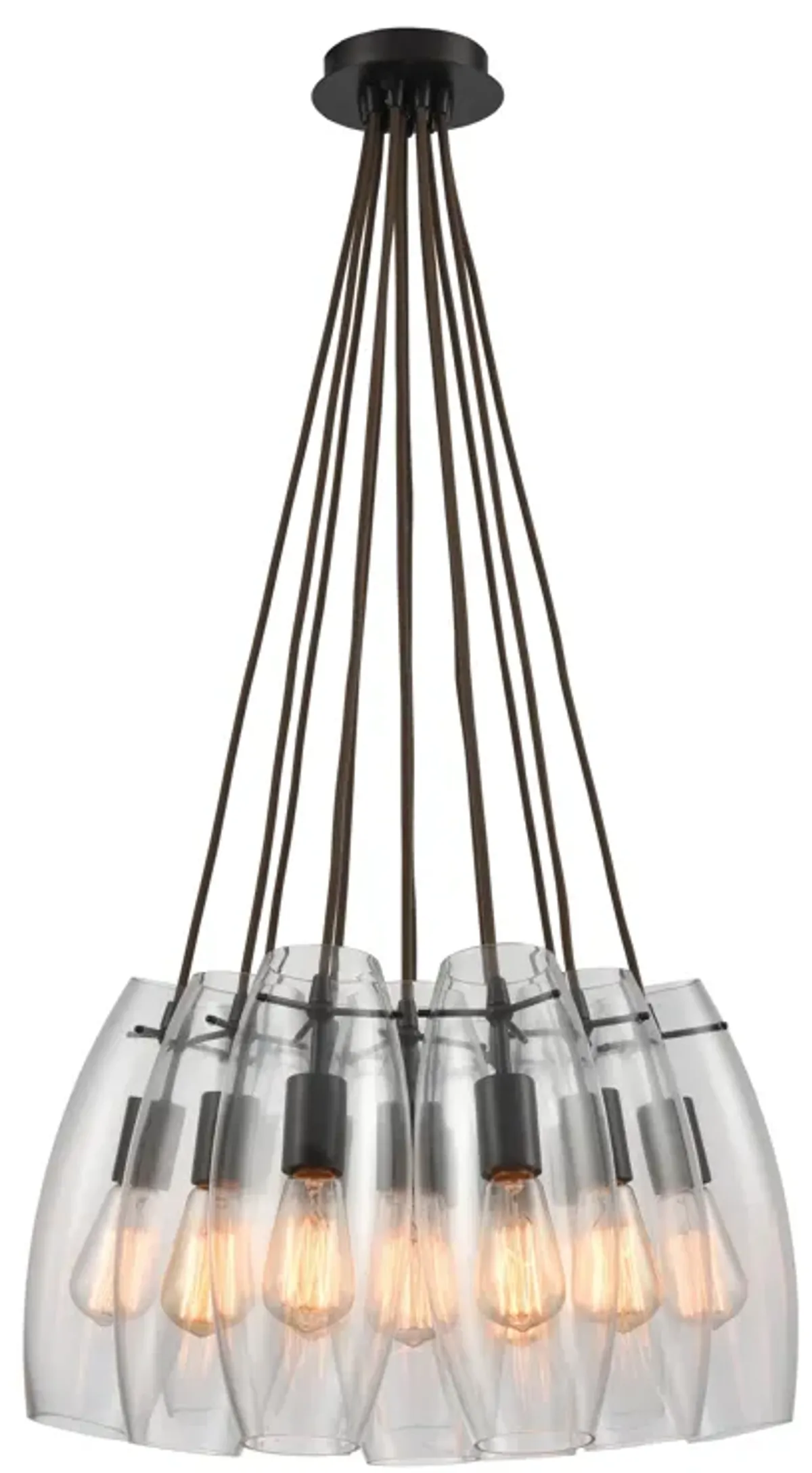 Menlow Park 20" Wide 12-Light Multi Pendant - Oil Rubbed Bronze