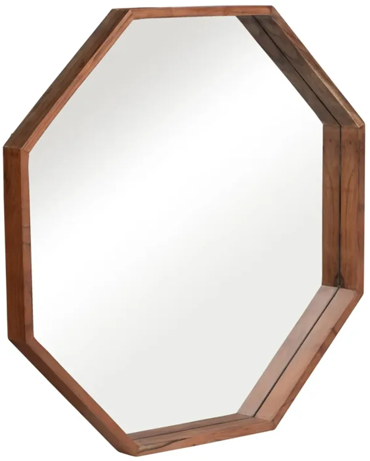 Wood,30x30, Octagon Shaped Mirror,cherry