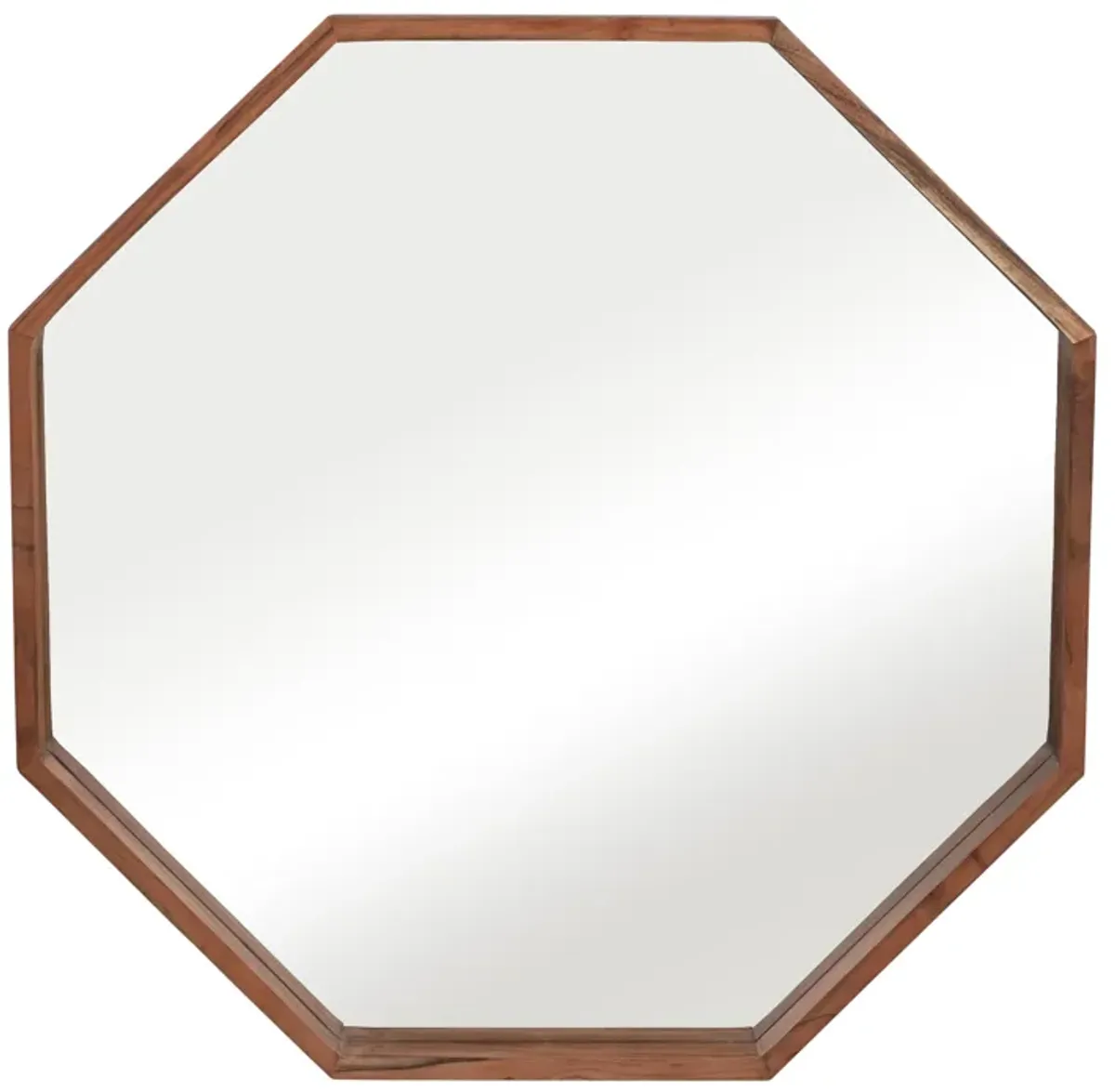 Wood,30x30, Octagon Shaped Mirror,cherry