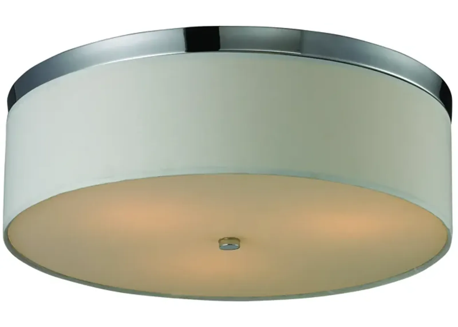 Flushmounts 17" Wide 3-Light Flush Mount - Polished Chrome