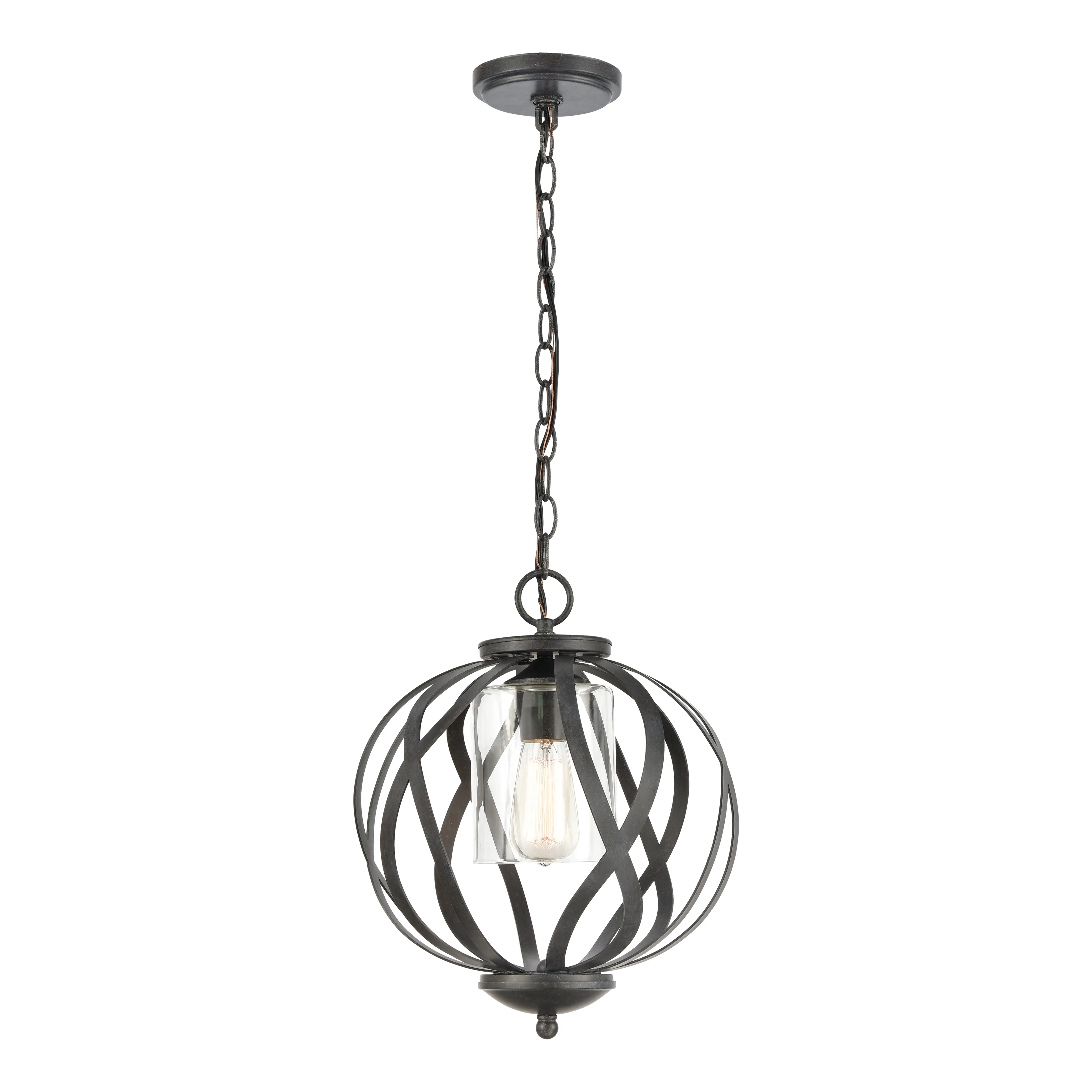 Daisy 12" Wide 4-Light Pendant - Midnight Bronze