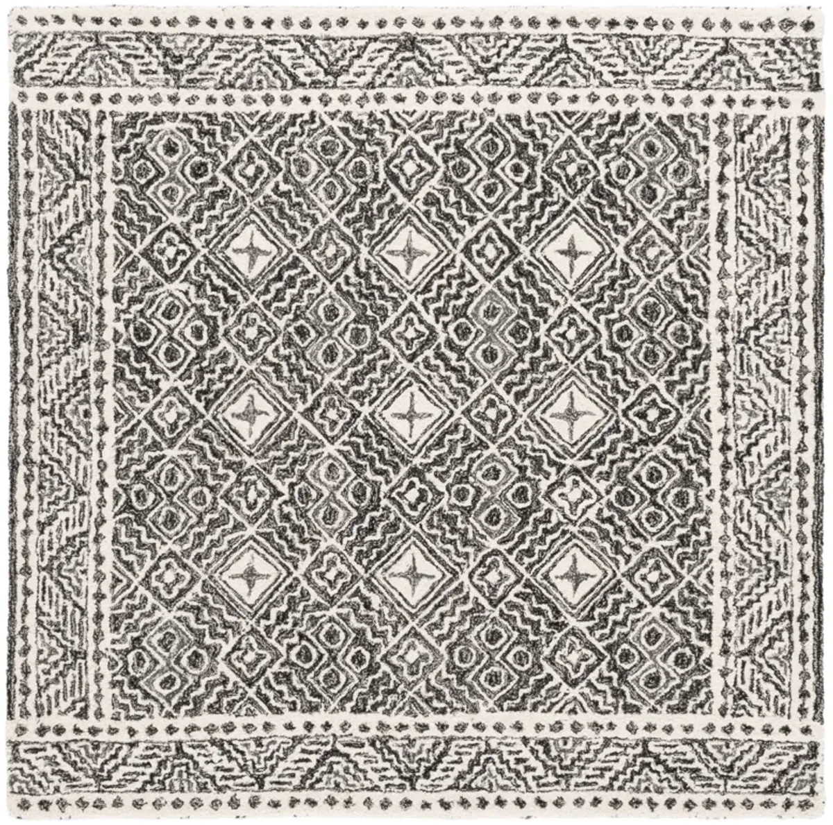 MICRO-LOOP Hand Tufted 5' x 5' Square area rug