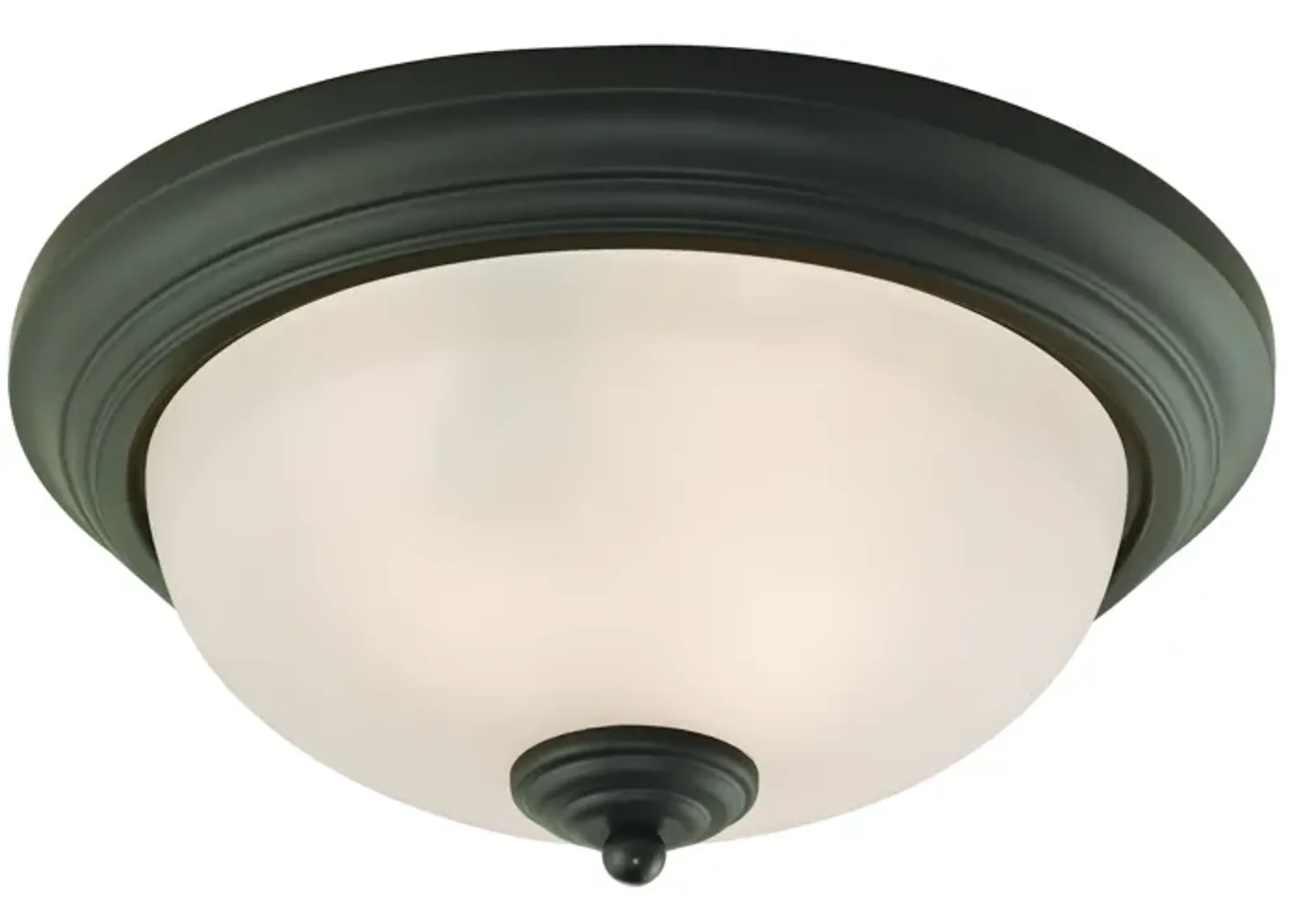 Huntington 13" Wide 2-Light Flush Mount - Oil Rubbed Bronze