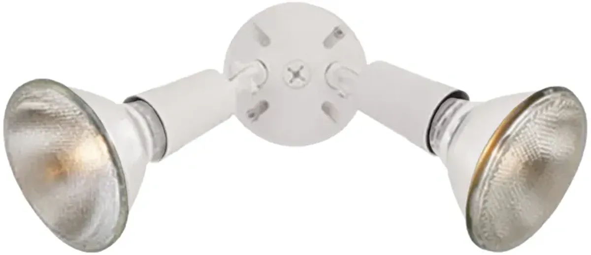 Outdoor Essentials 6" High 2-Light Outdoor Sconce - White