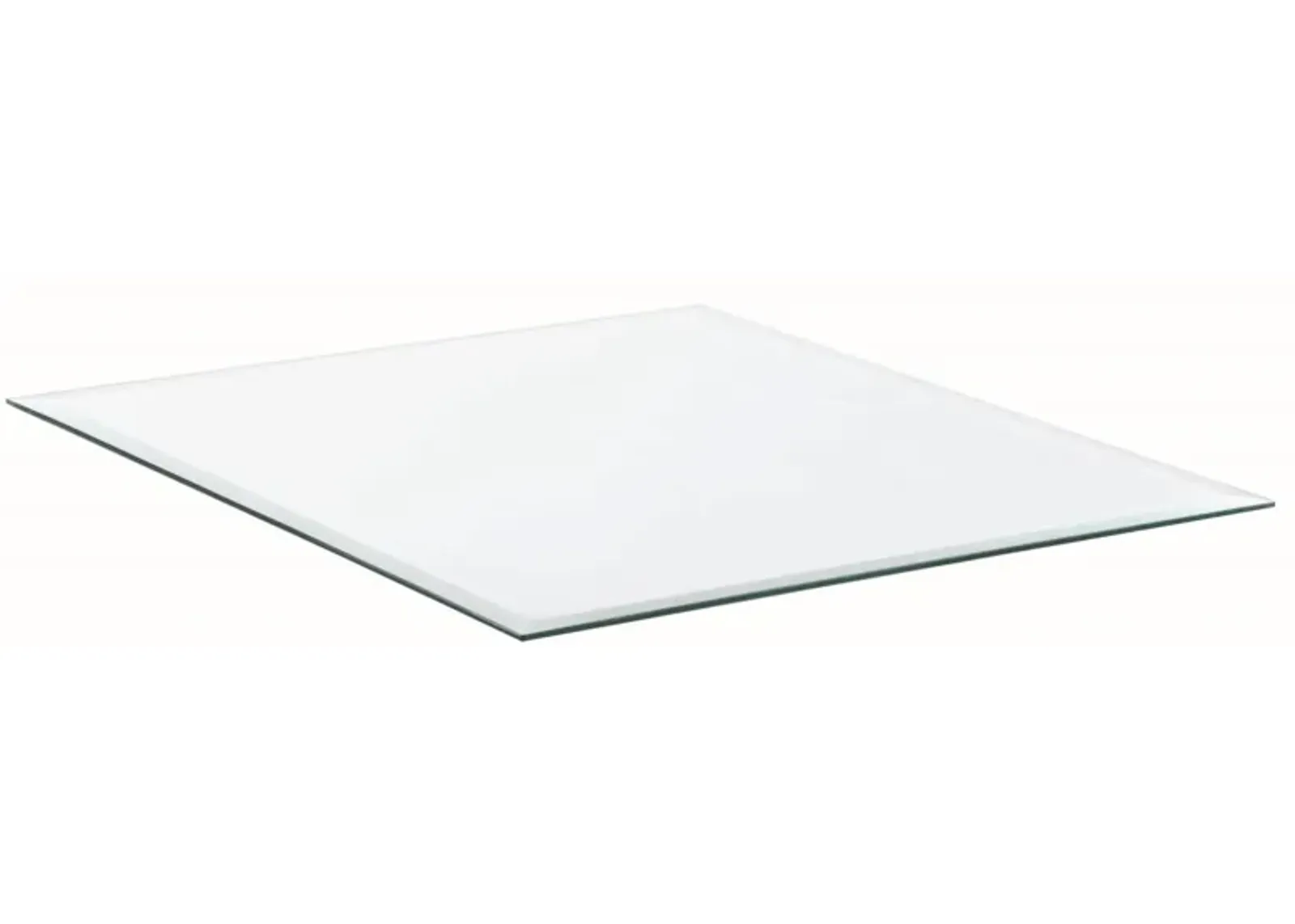 Square Occasional Glass Top Clear