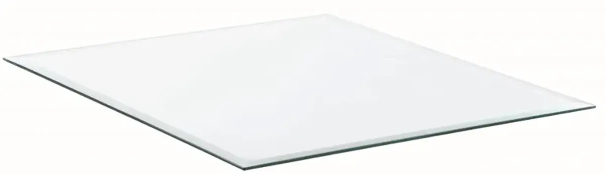 Square Occasional Glass Top Clear