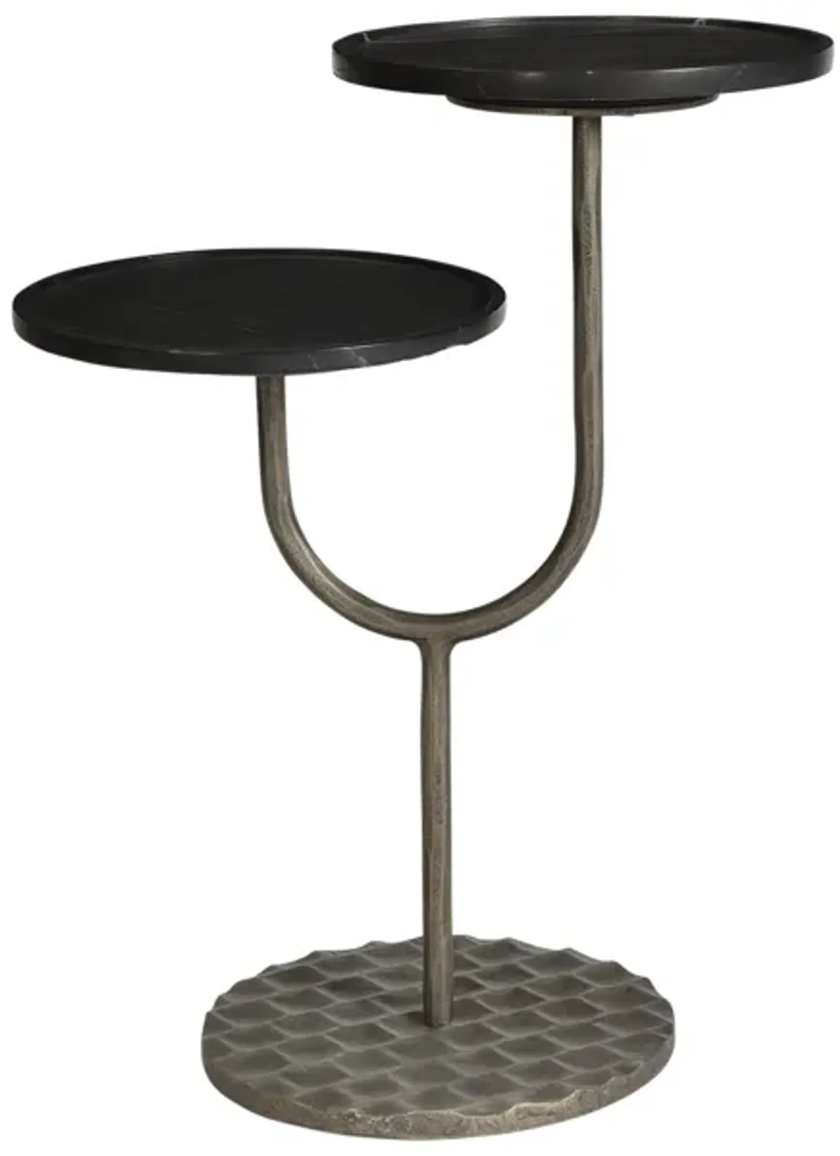 Portia Side Table with Black Marble