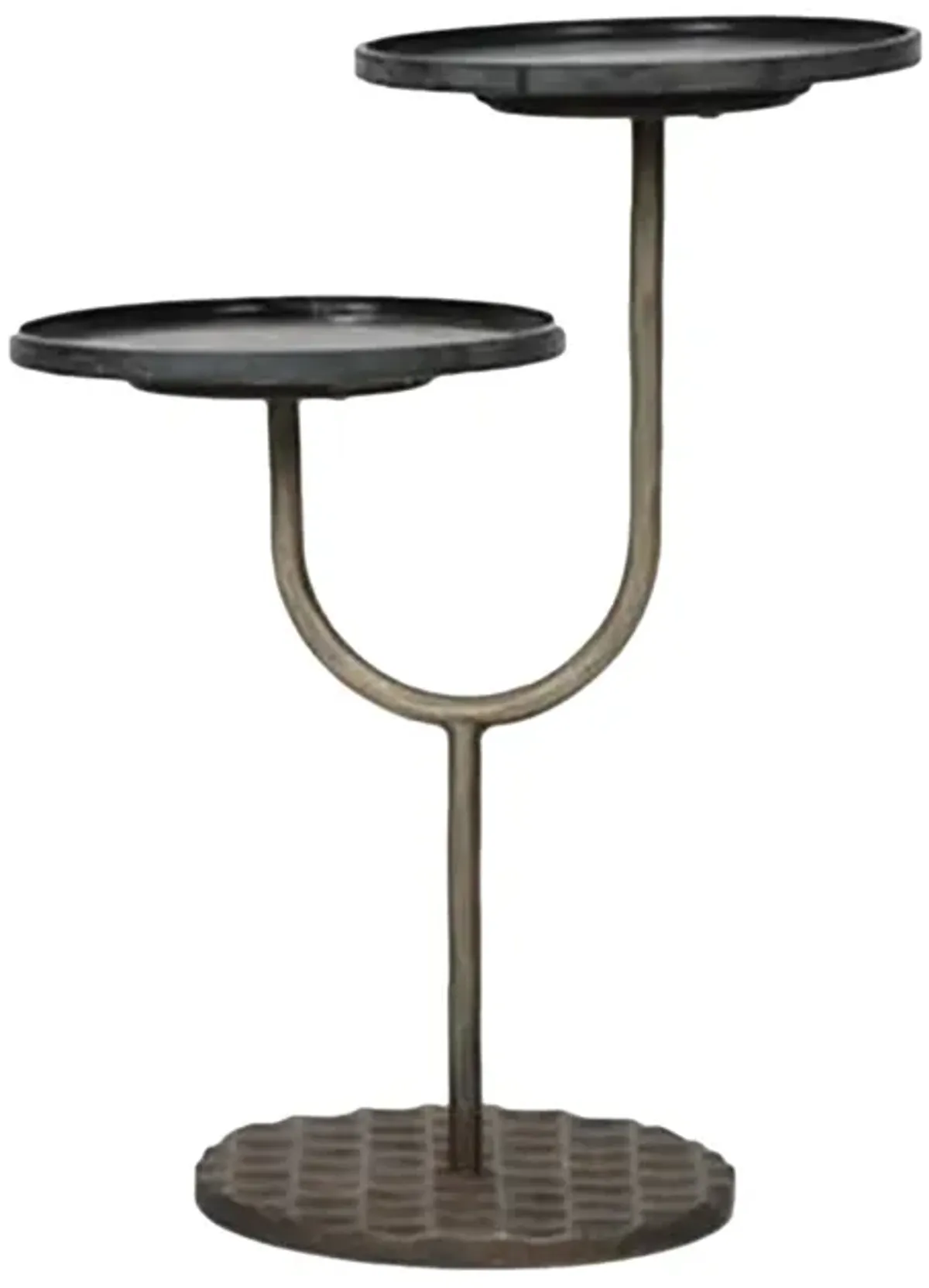 Portia Side Table with Black Marble