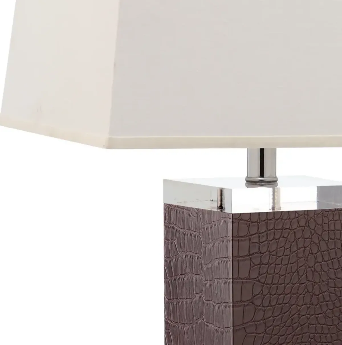 Deco 27-Inch H Leather Table Lamp - Set of 2