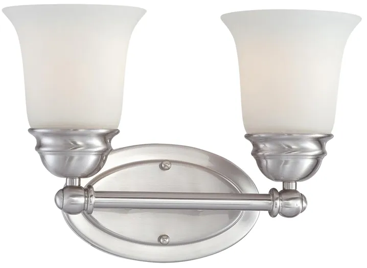 Bella 13" Wide 2-Light Vanity Light - Brushed Nickel