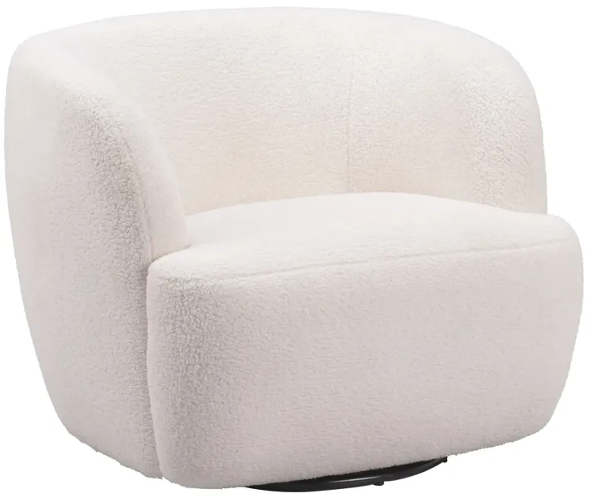 Govan Swivel Chair Ivory