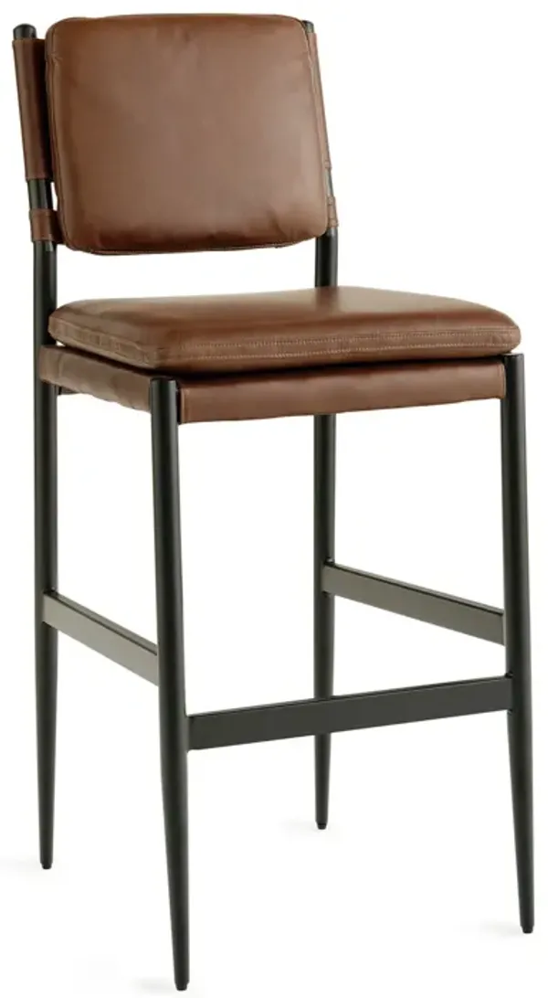Nash Leather Bar Stool