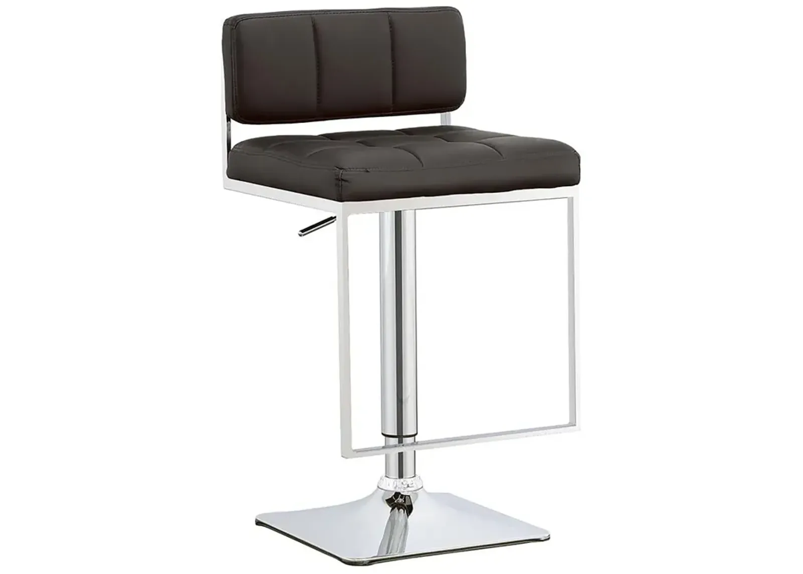 Alameda Adjustable Bar Stool Chrome and Black