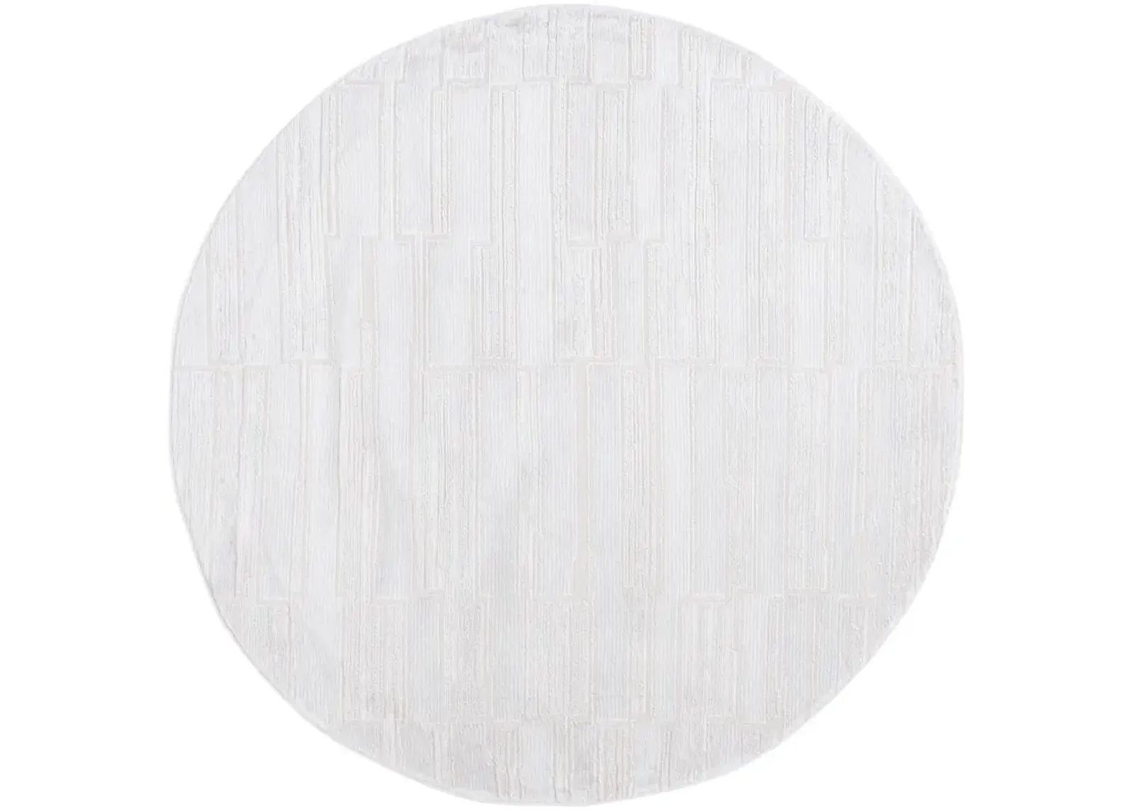 KINGSTON 100 IVORY  6'-7' x 6'-7' Round Round Rug