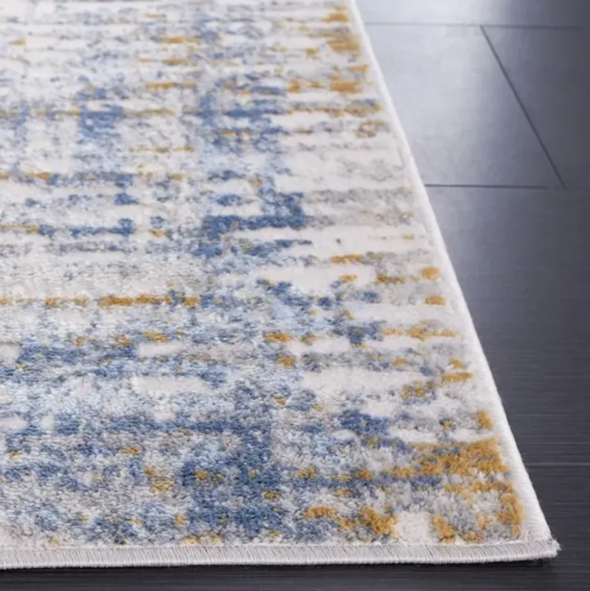 PALMA 344 Blue 2'-2' X 9' Runner Rug