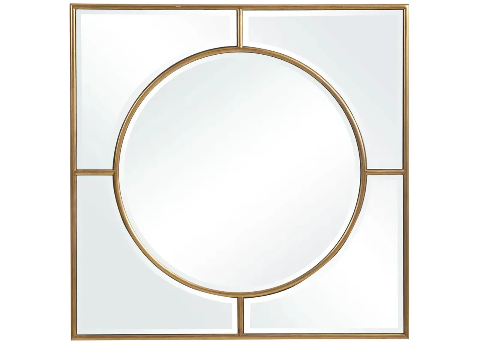 Stanford Gold Square Mirror