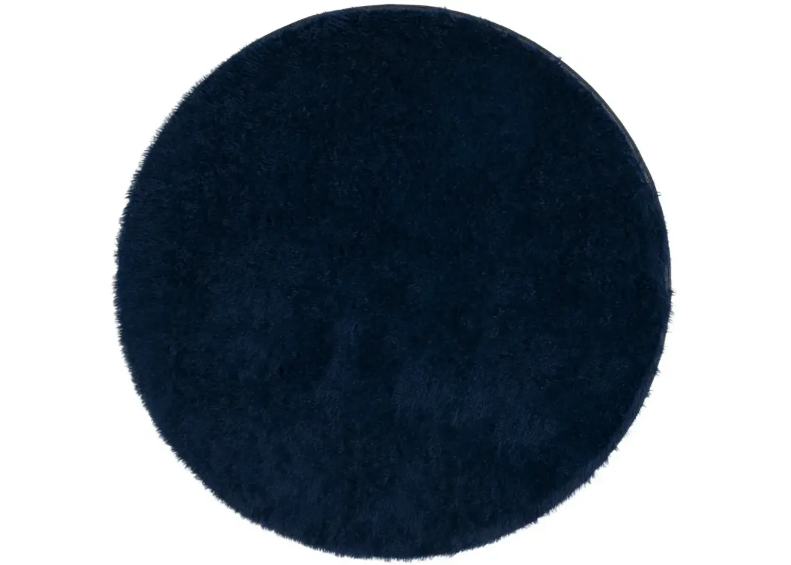 RAINBOW SHAG 101 NAVY 4' x 4' Round Round Rug