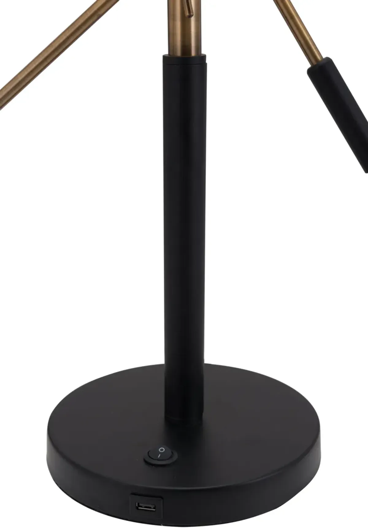 Tanner Table Lamp Black & Brass