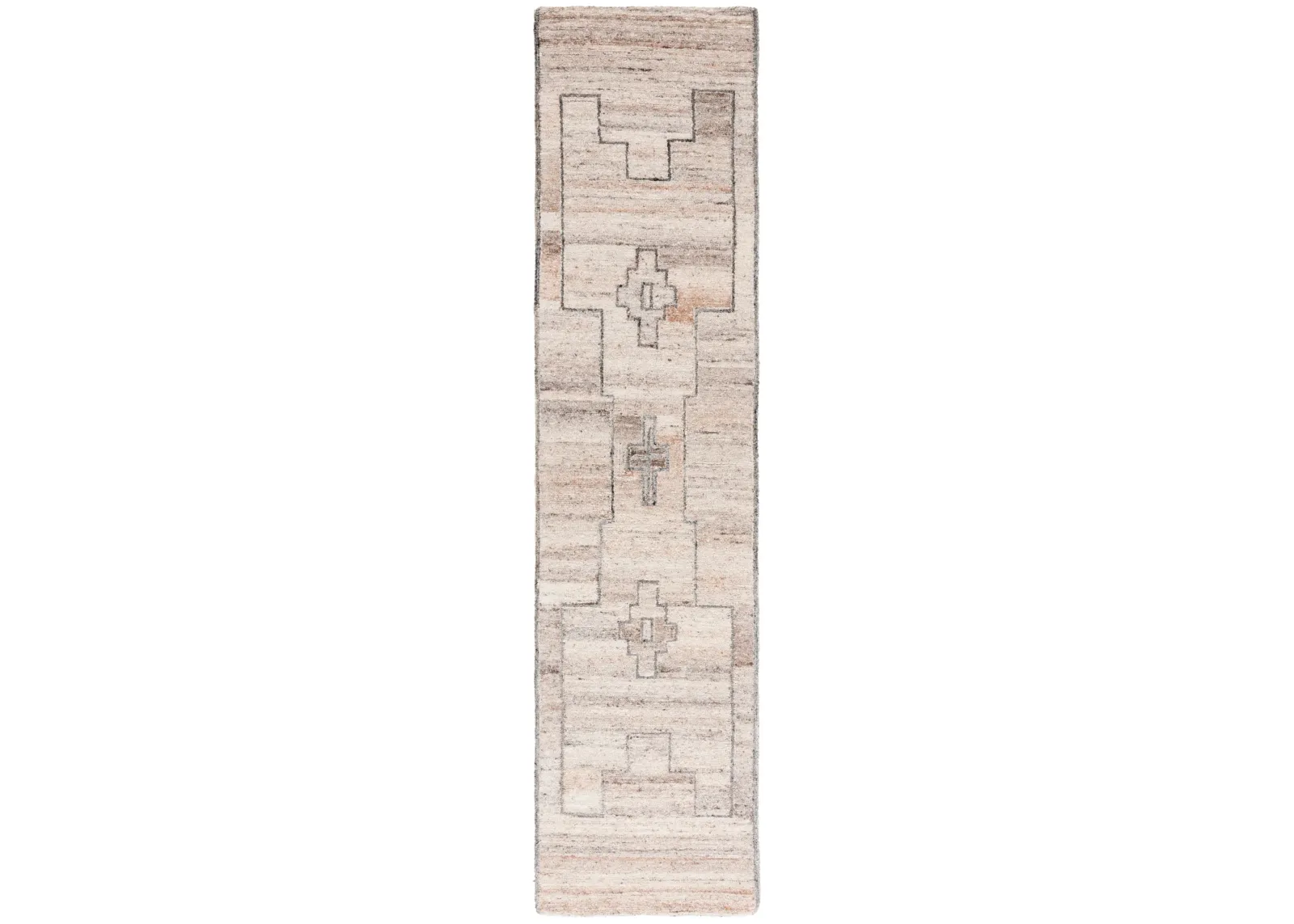 KENYA 133 BROWN  2'-3' x 9' Runner Rug