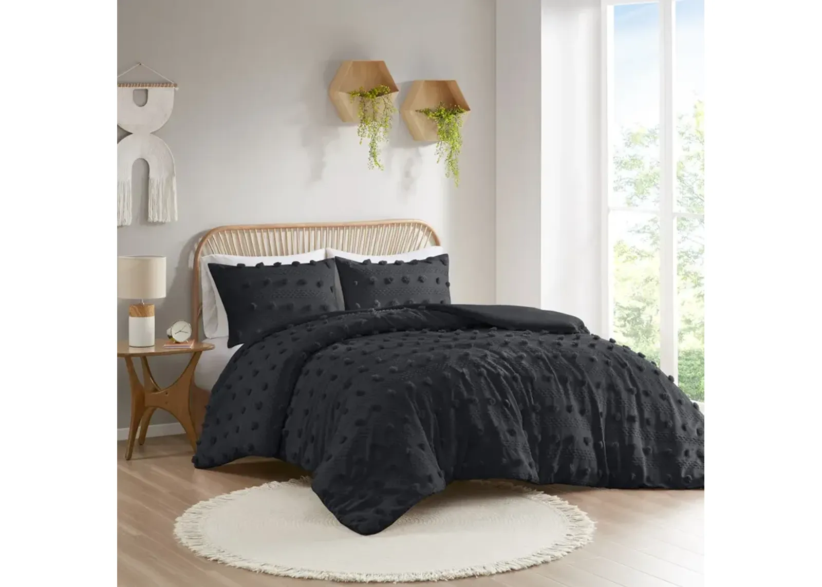 Clip Jacquard Duvet Cover Set