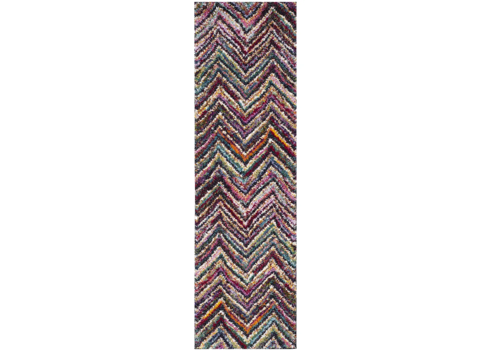 FIESTA SHAG 363 MULTI 2'-3' x 6' Runner Rug