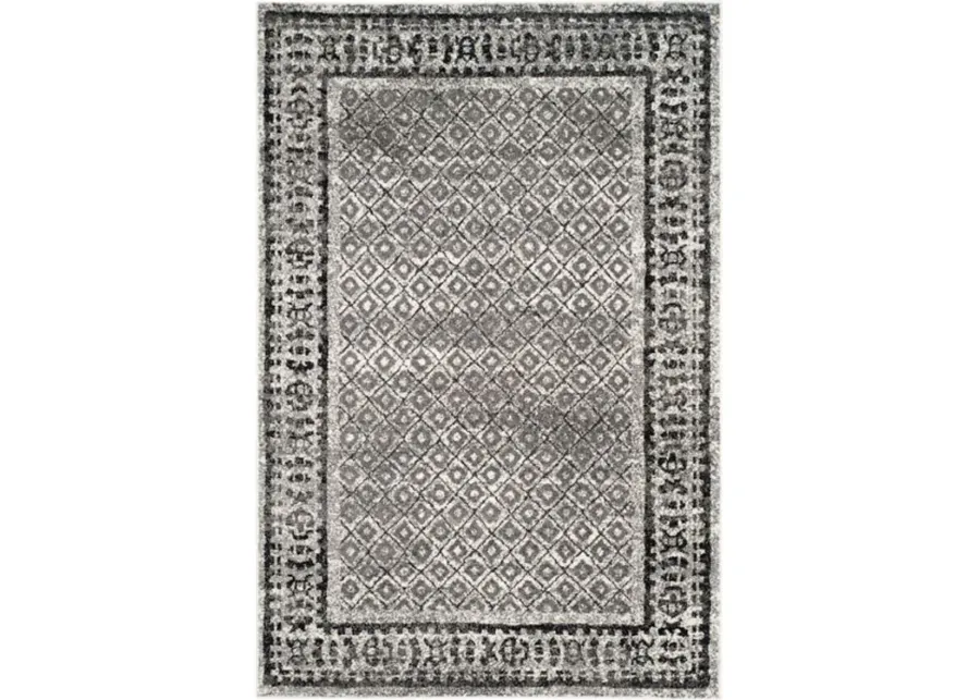 Adirondack Contemporary Ivory / Silver 11' X 15' Powerloomed Rug