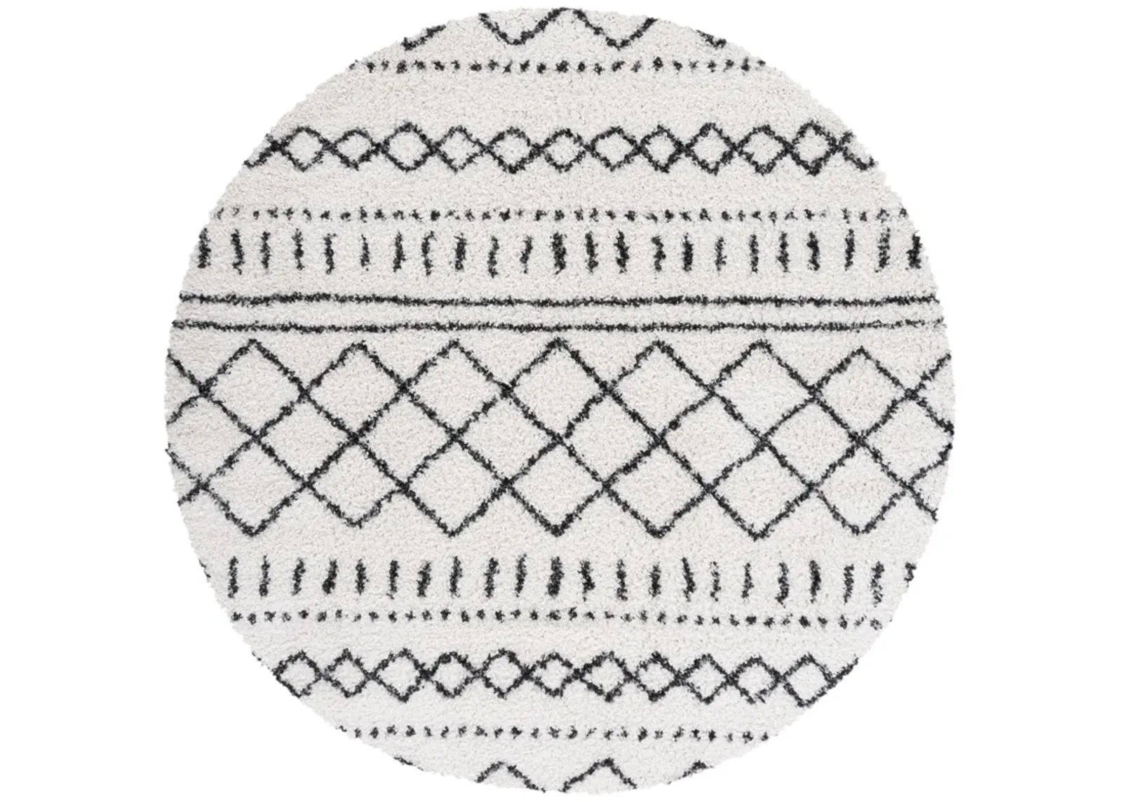 ARIZONA SHAG Round Power Loomed 3'-2" x 3'-2" Round Rug