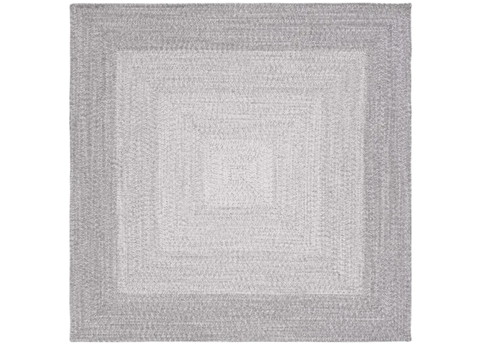 BRAIDED 220 GREY 7' x 7' Square Square Rug