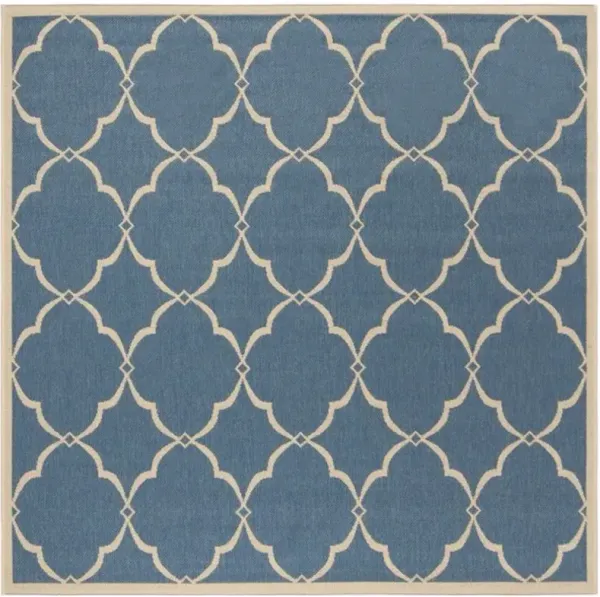 LINDEN 125 Collection LND125M-6SQ Blue / Creme 6'-7" X 6'-7" Square