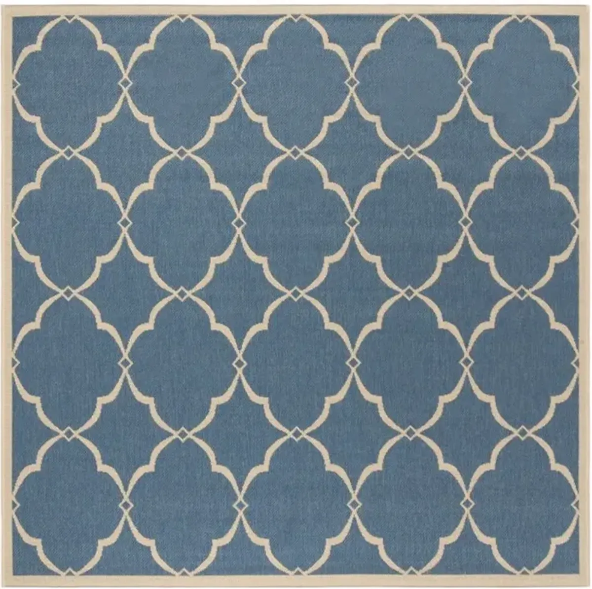 LINDEN 125 Collection LND125M-6SQ Blue / Creme 6'-7" X 6'-7" Square