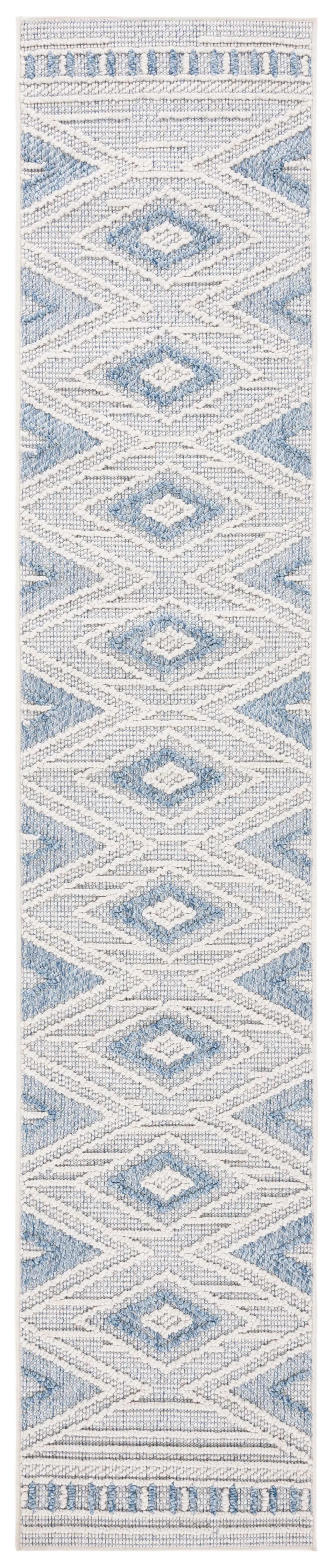 SANTORINI 104 BLUE  2' x 10' Runner Rug