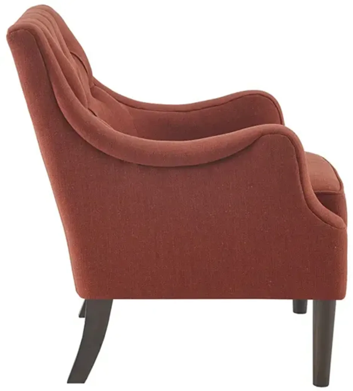 Madison Park Qwen Spice Button Tufted Accent Chair