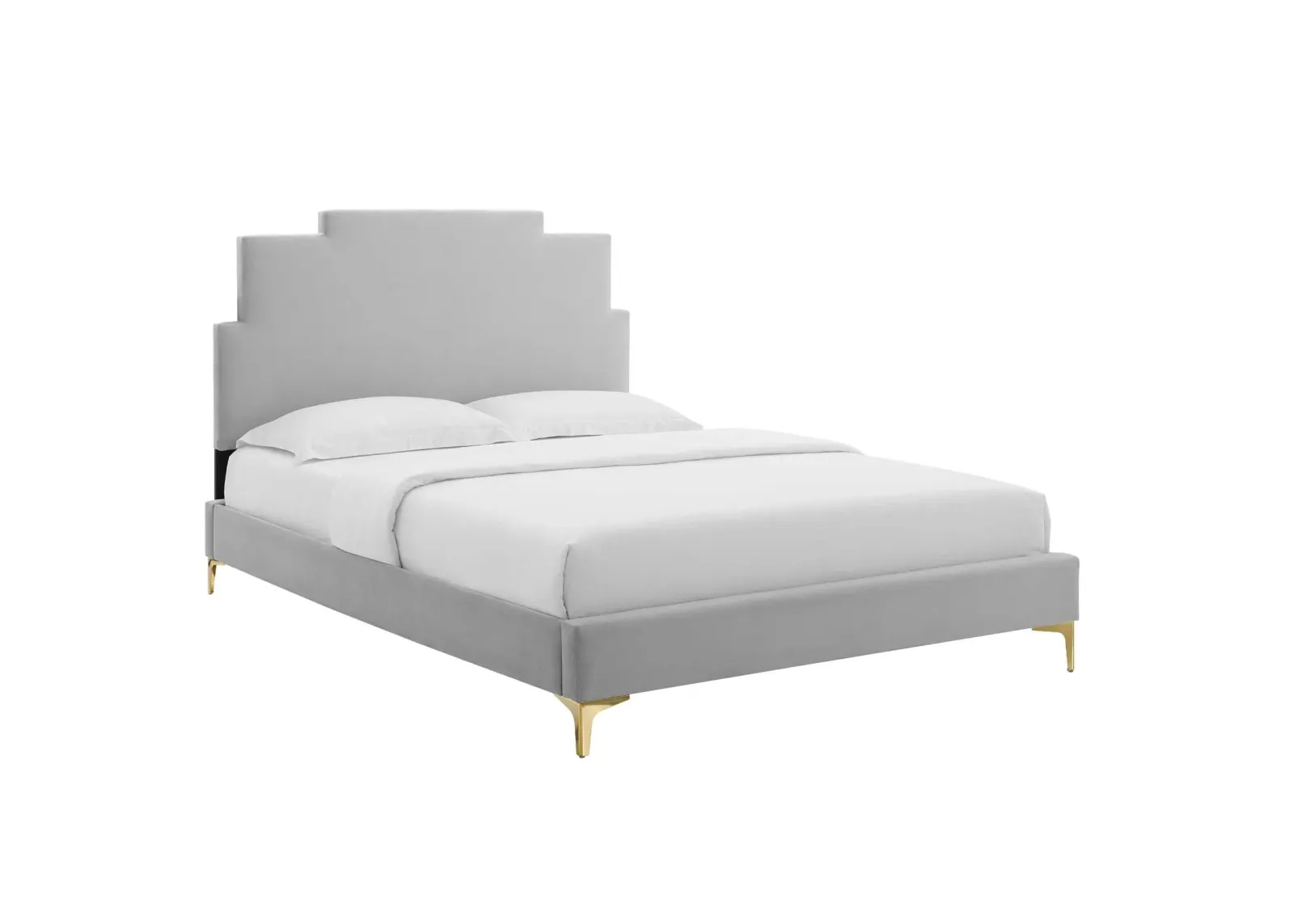 Lindsey Performance Velvet Twin Platform Bed