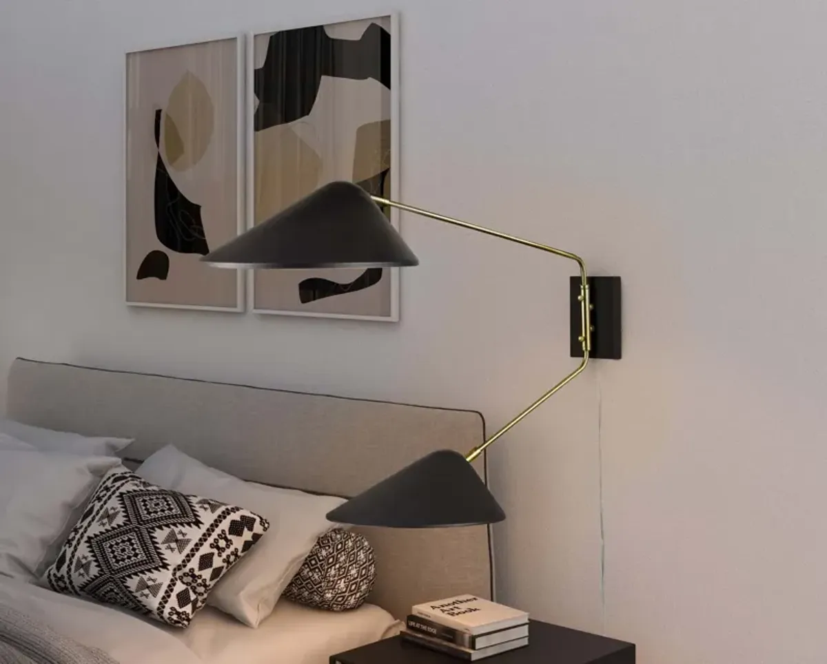 Journey 2-Light Swing Arm Wall Sconce