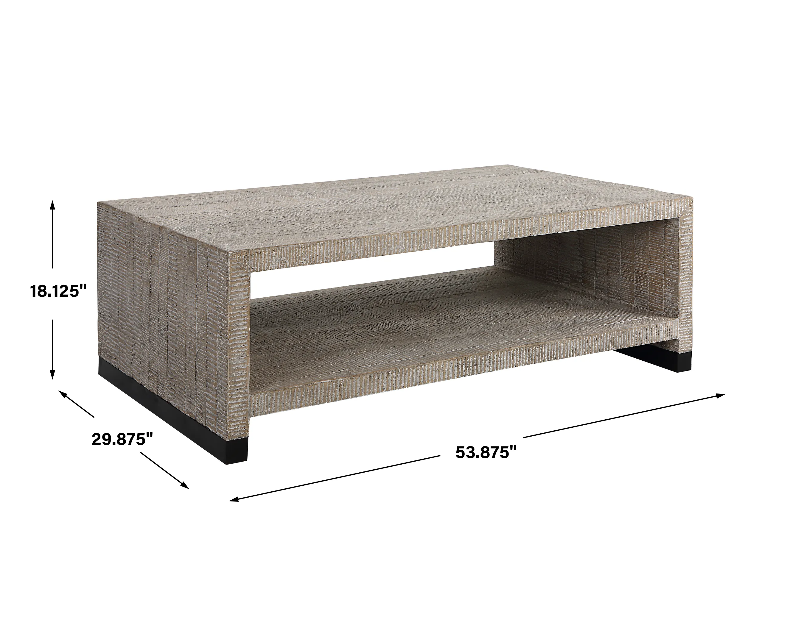 Bosk White Washed Coffee Table