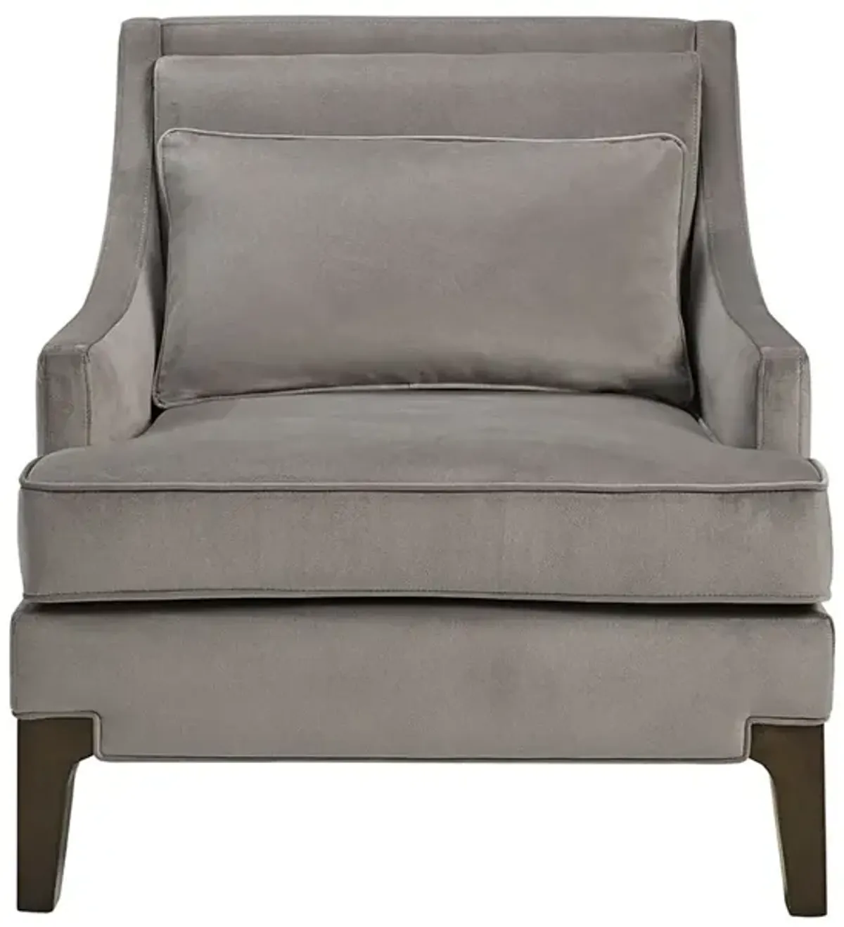 Martha Stewart Anna Light Grey Arm Accent Chair