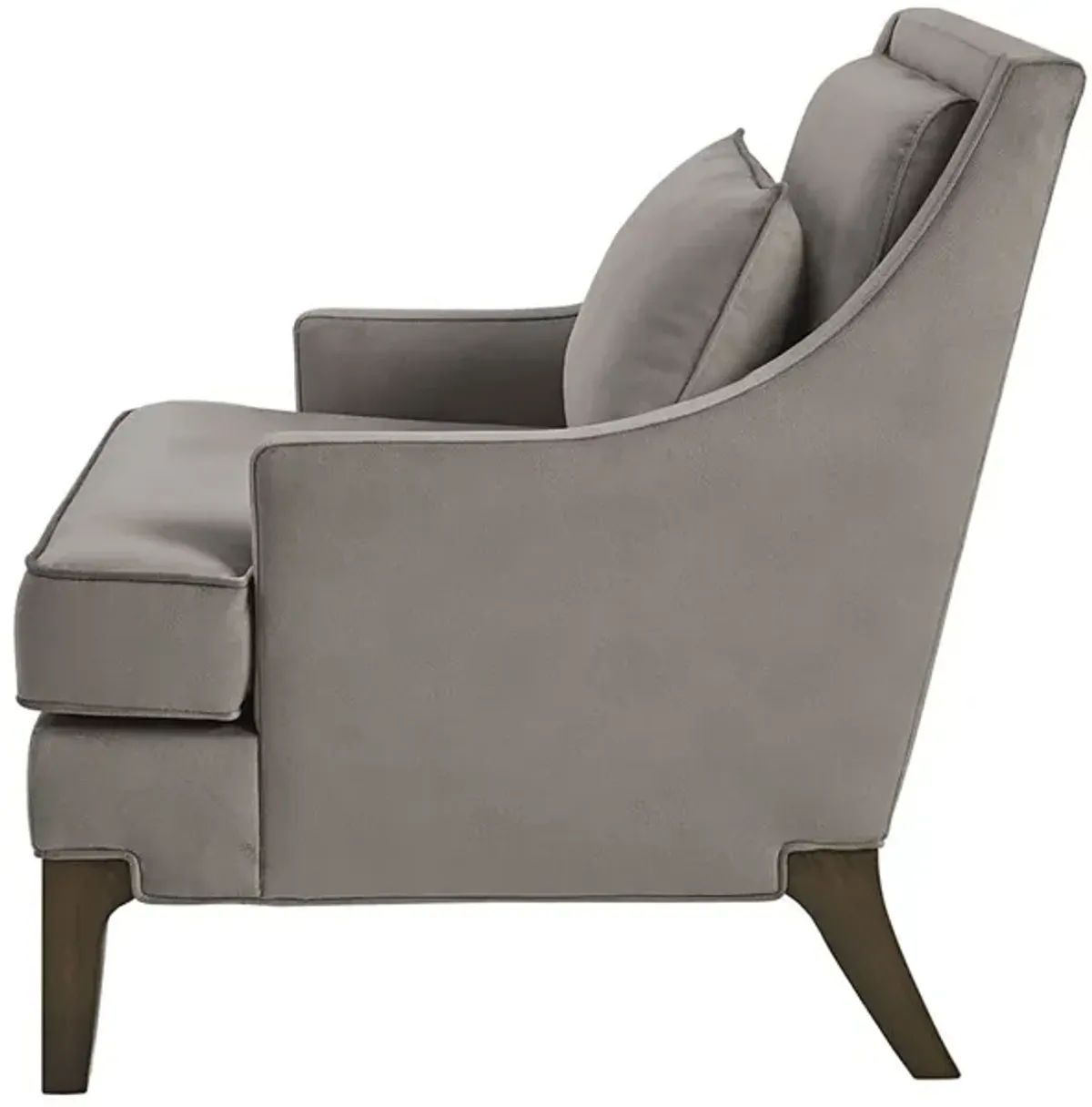 Martha Stewart Anna Light Grey Arm Accent Chair